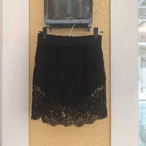 Dolce Gabbana Black lace skirt